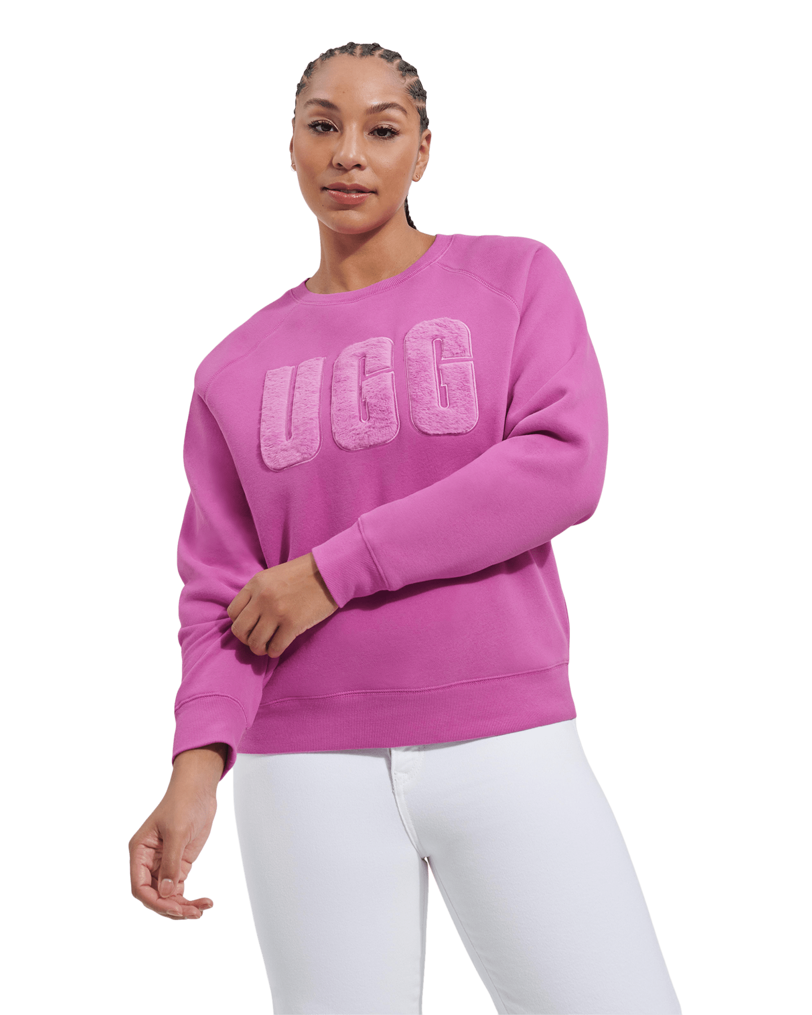 ꒰ UGG ꒱ Madeline Fuzzy Logo Crewneck 水色 楽天市場】【UGG】アグ MADELINE FUZZY LOGO CREWNECK